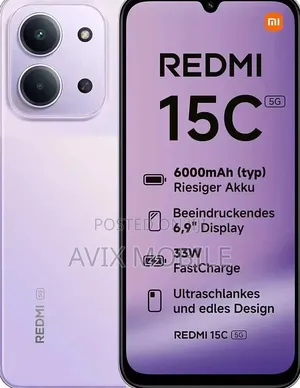 New Xiaomi Redmi 15C 4G 256 GB Red
