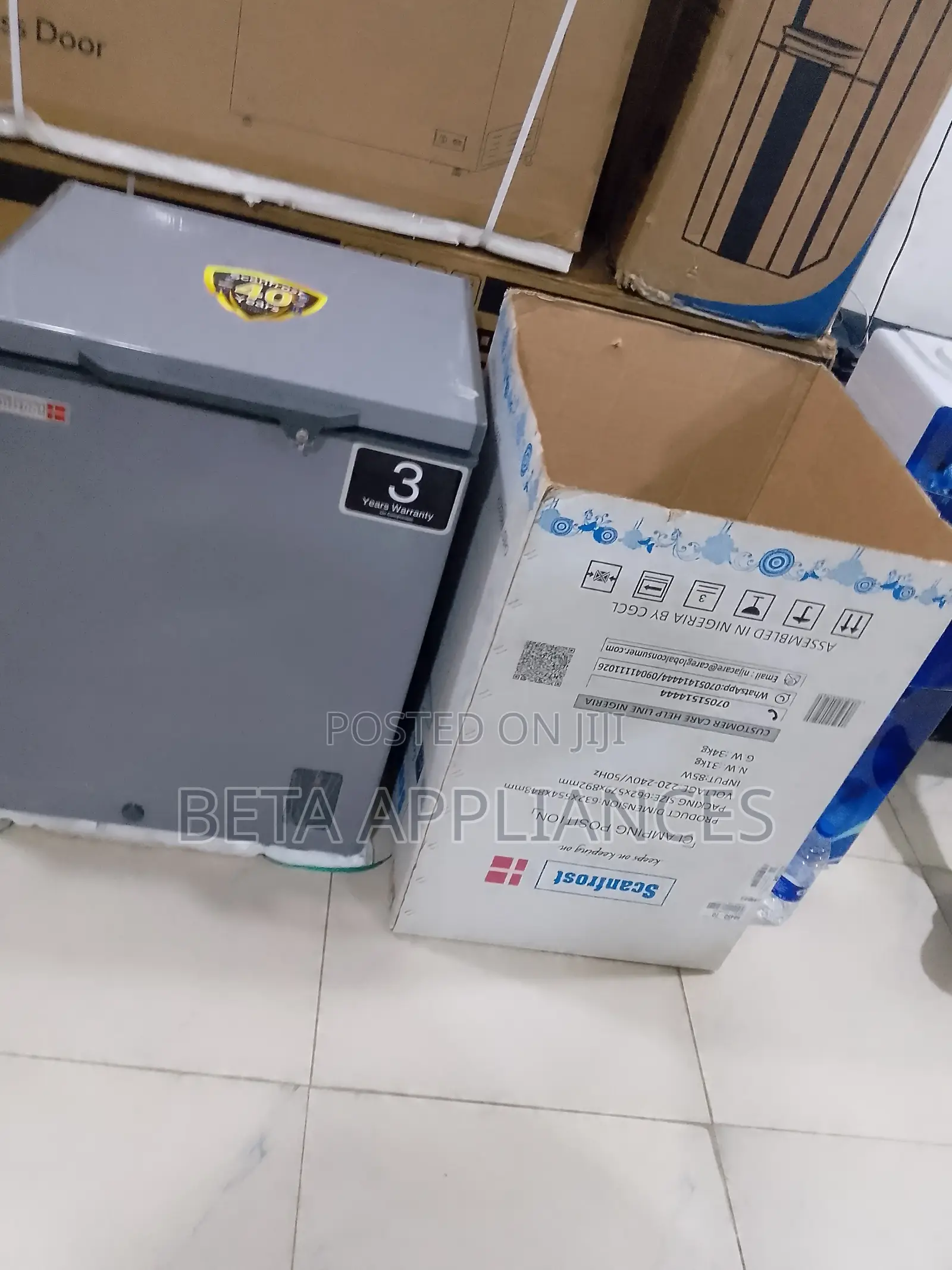 Scanfrost 150l Freezer With Fast Ice Formation