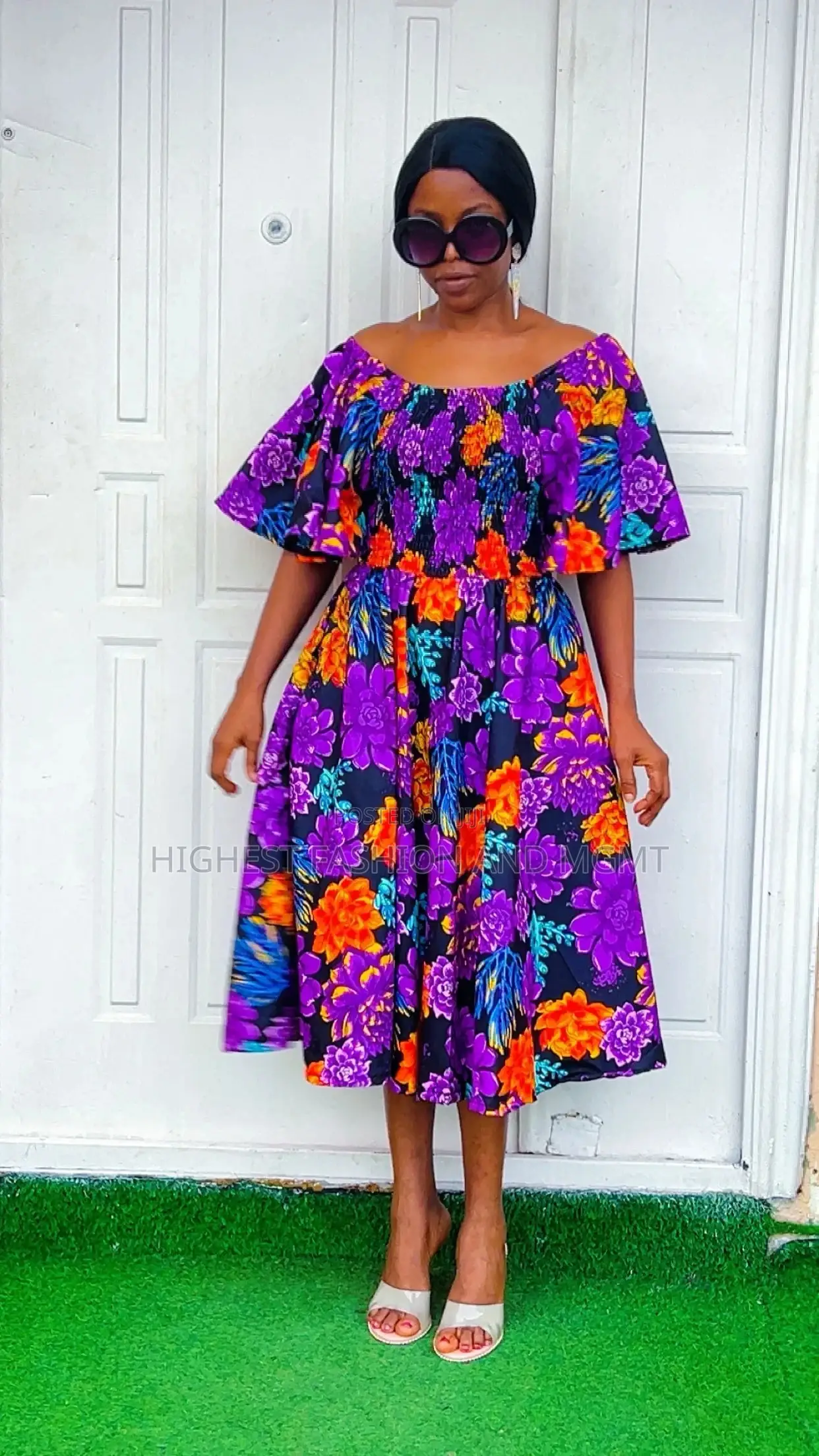 Simple Off-Shoulder Gown - Style 861