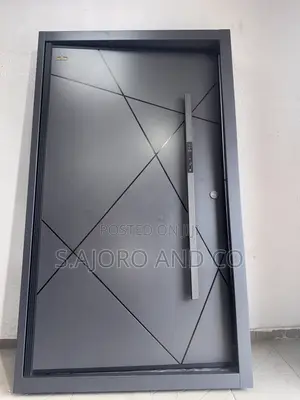 4ft×8ft Entrance Security Door +Smart Lock/ Extra Height Single Leaf