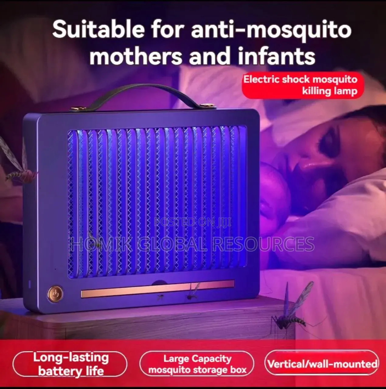 Tabletop/Wall Mounted Strong Electric Shock Mosquito Killing Lamp