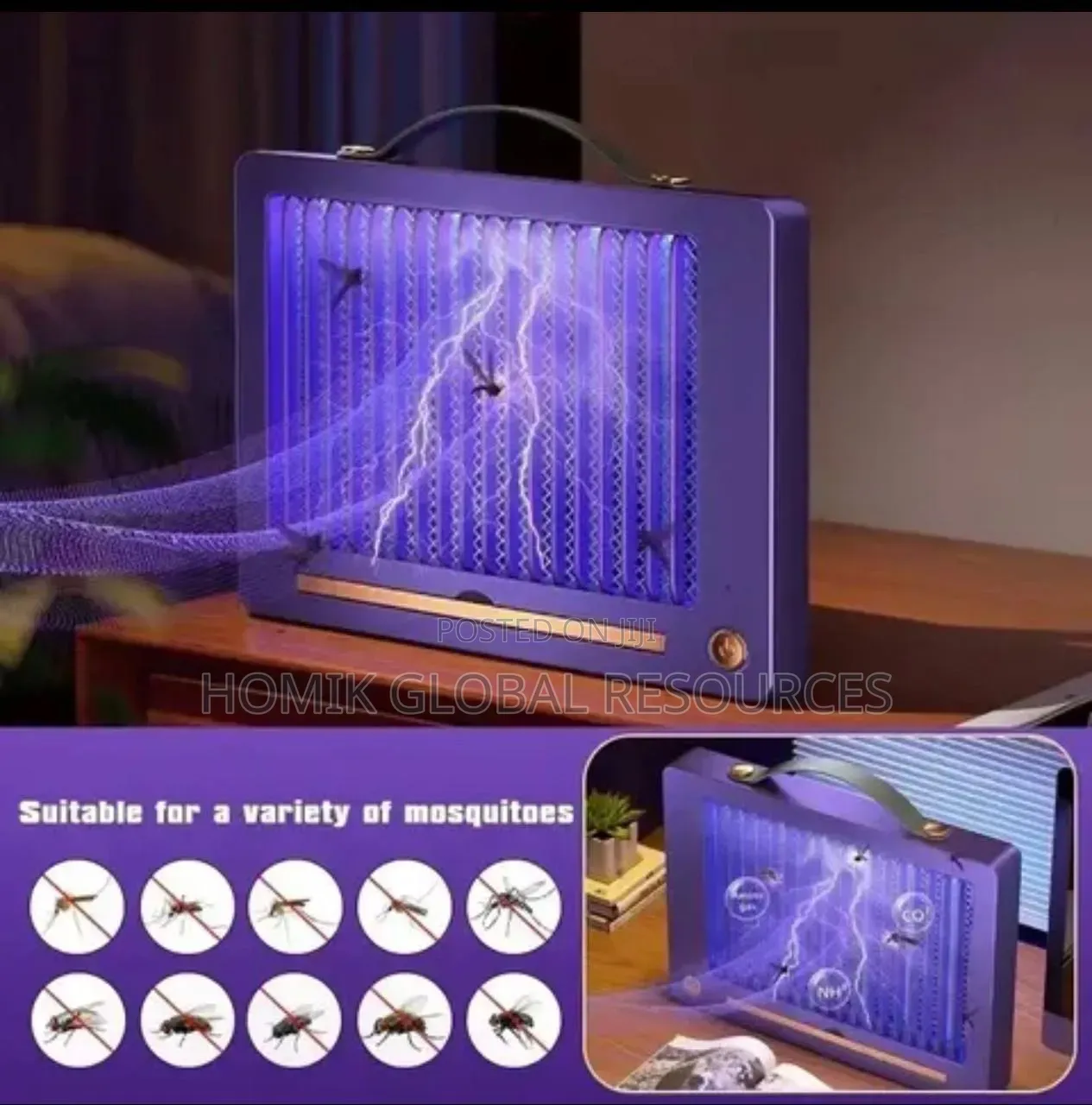 Tabletop/Wall Mounted Strong Electric Shock Mosquito Killing Lamp