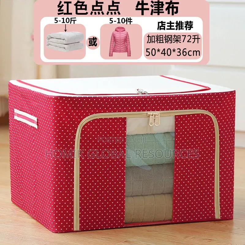 Laundry/Mobile Wardrobe Box (Dual Zip Openings)