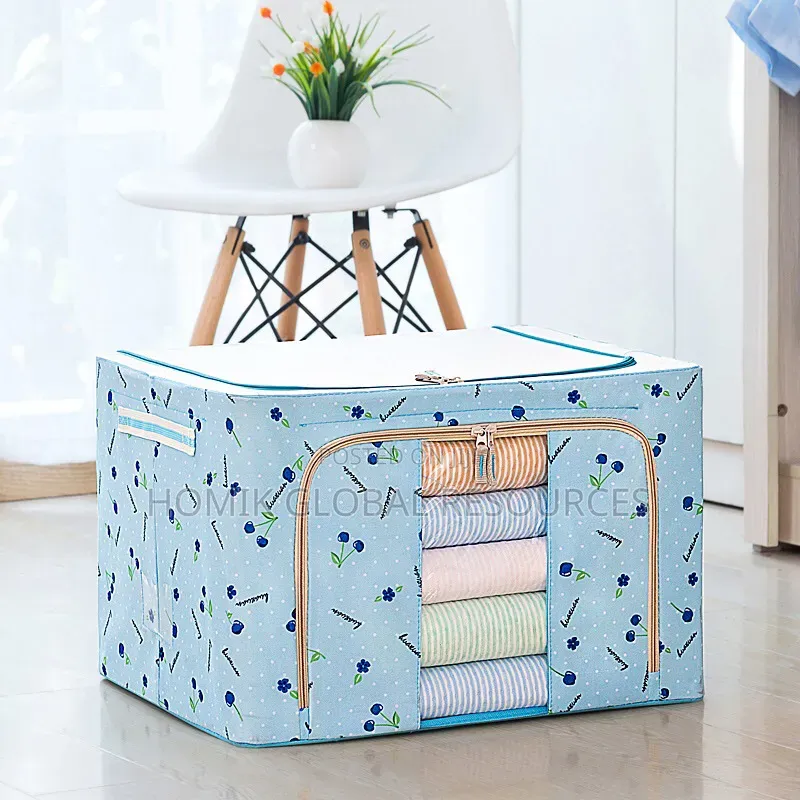 Laundry/Mobile Wardrobe Box (Dual Zip Openings)