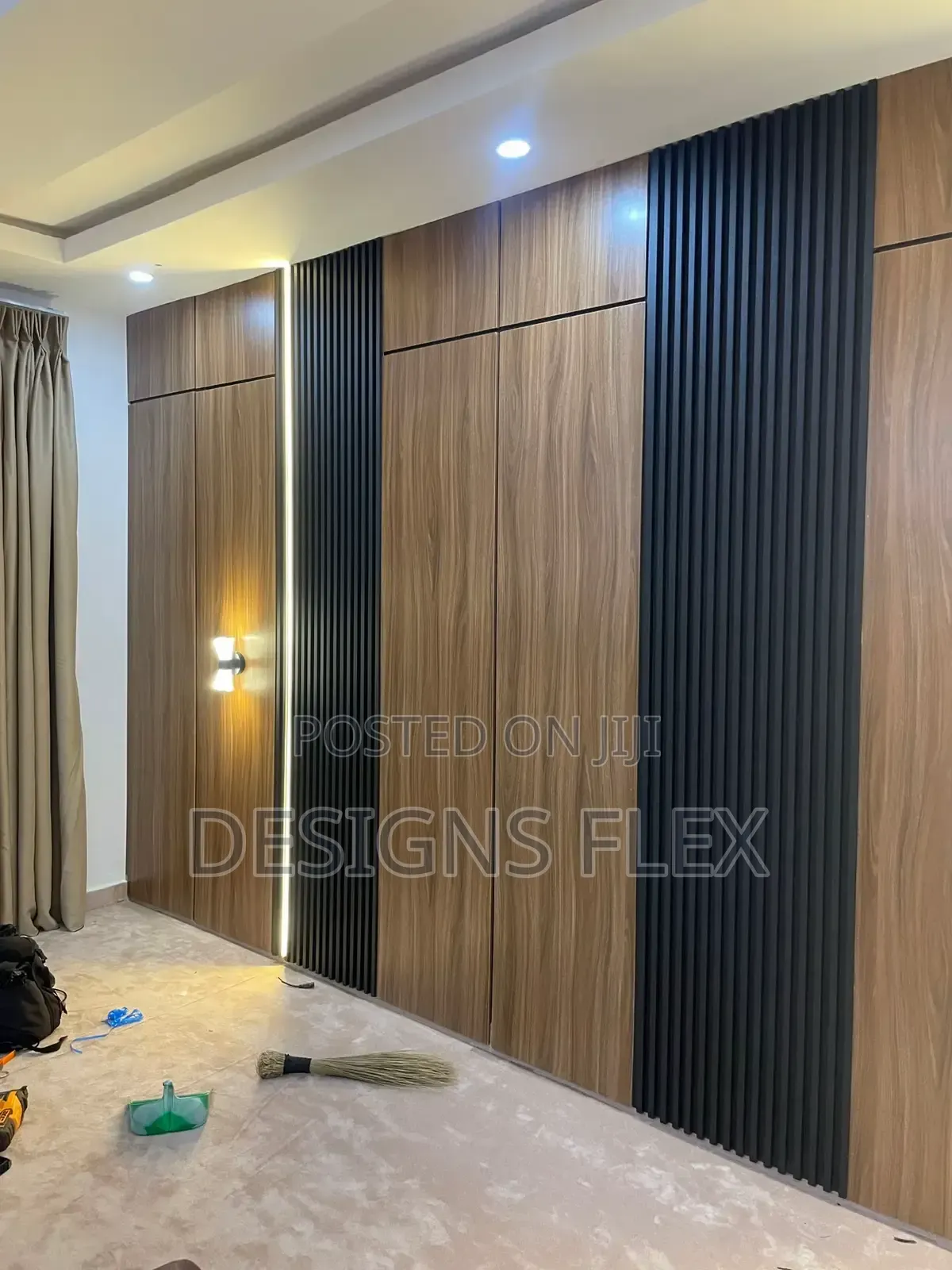 Wall Hanging Bedframe With Bedside Lights