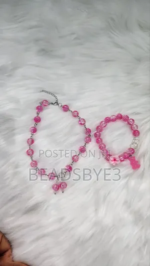 Pretty in Pink: Bracelet and Necklace