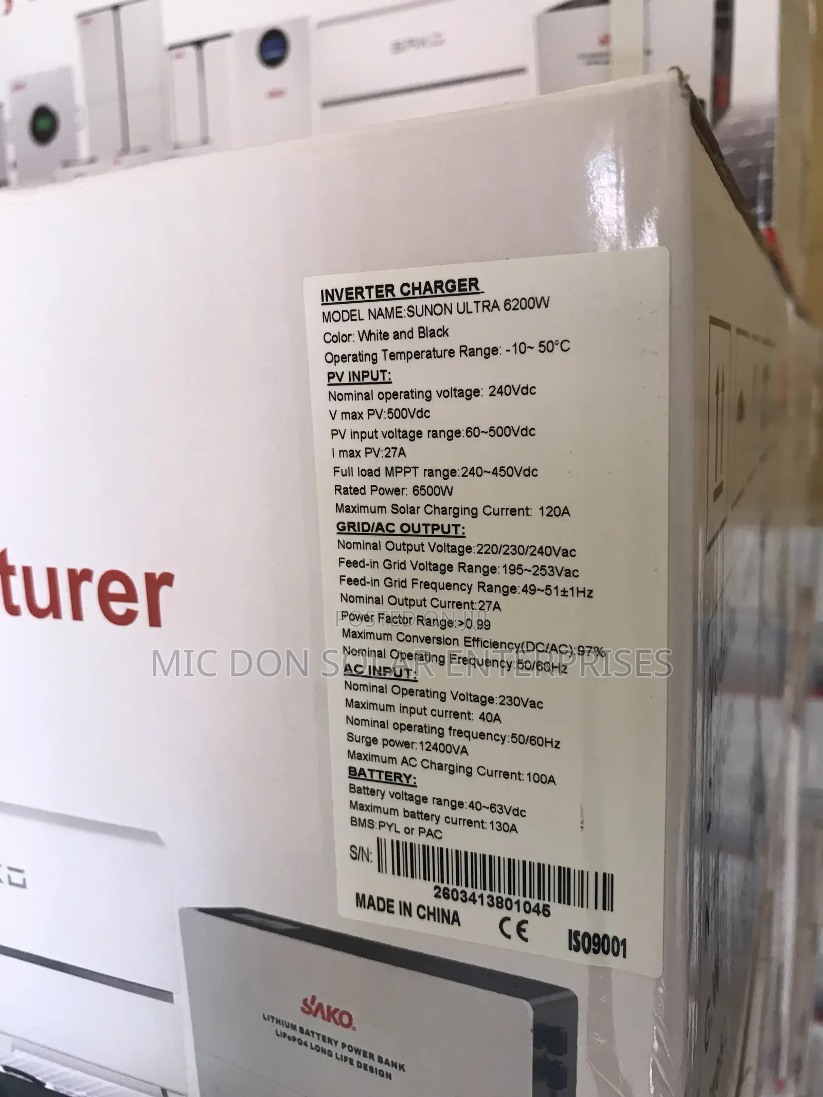 Sako 6.2kva Hybrid Inverter