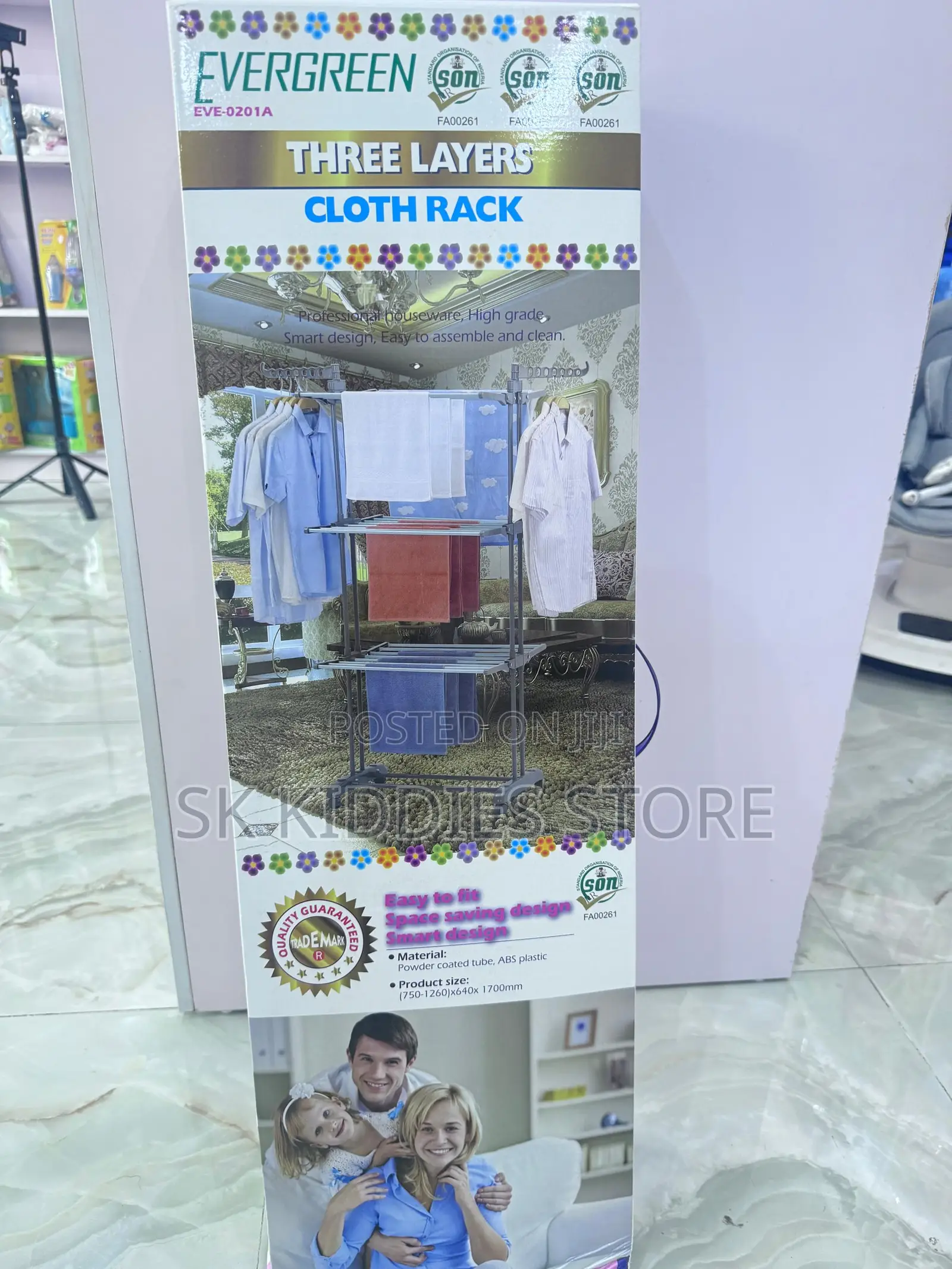 Evergreen Three Layer Cloth Rack