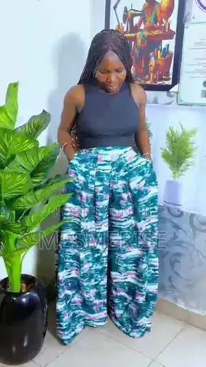 Elegant Palazzo Pants Basic Top Set