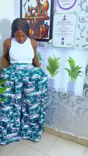 Elegant Palazzo Pants Basic Top Set