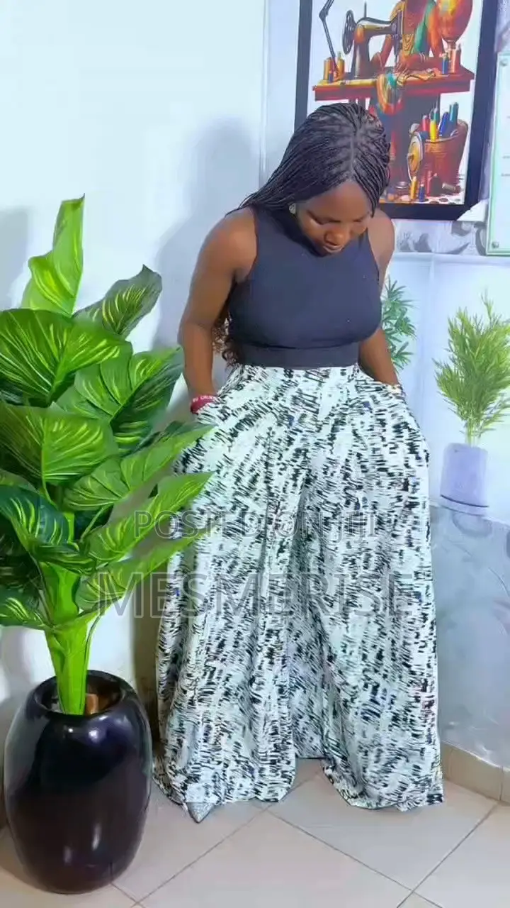 Elegant Palazzo Pants Basic Top Set