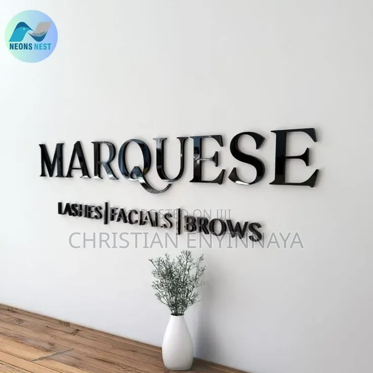 Illuminated 3d Indoor Signage
