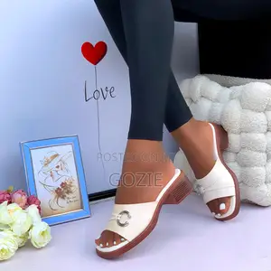 Low Block Heel Slippers