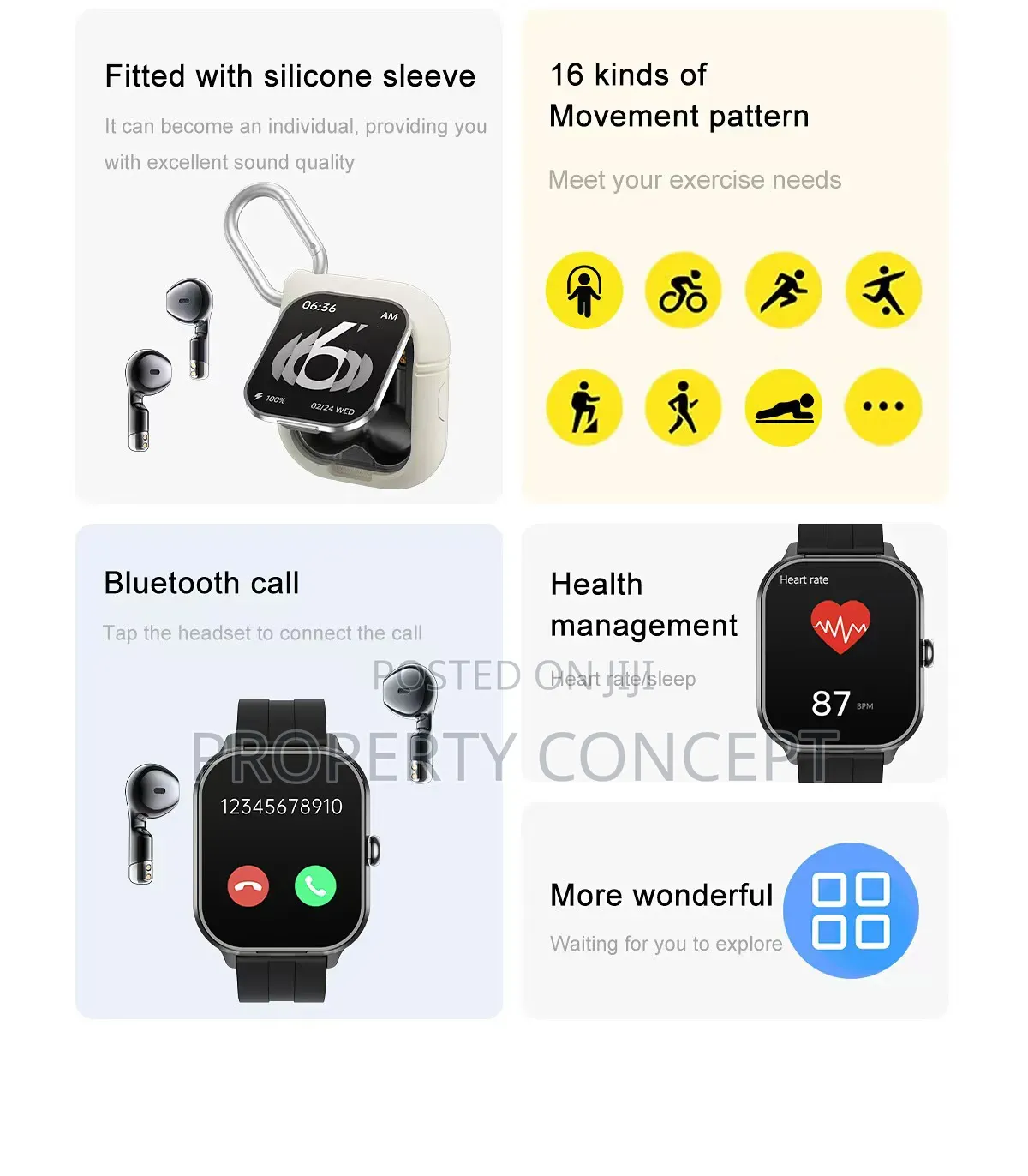 2 in 1 Smart Watch