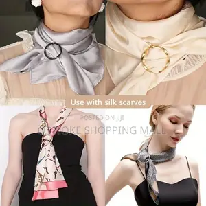 Versatile Metal Clips Multipurpose Scarf Ring Belt Buckle(3 Pieces)
