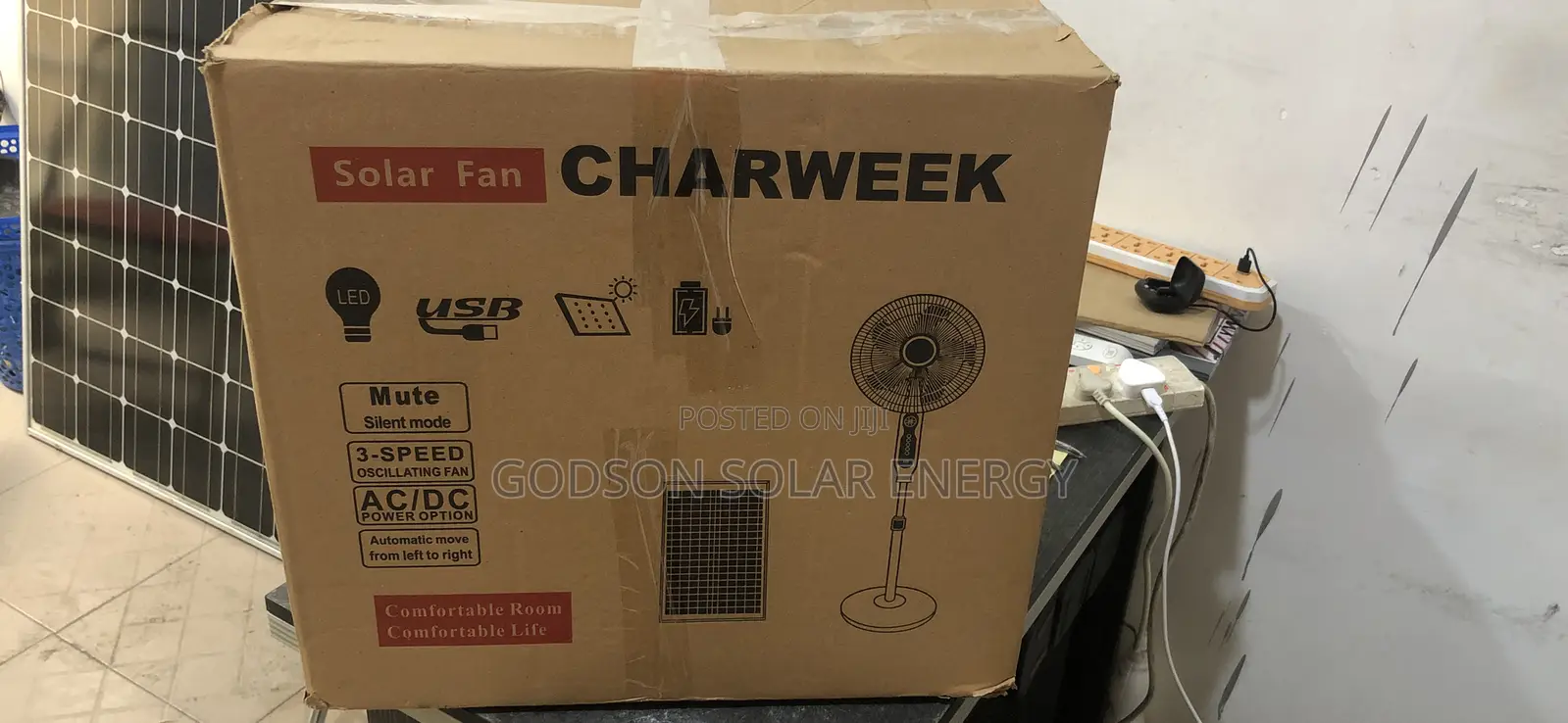 Charweek Solar Fan