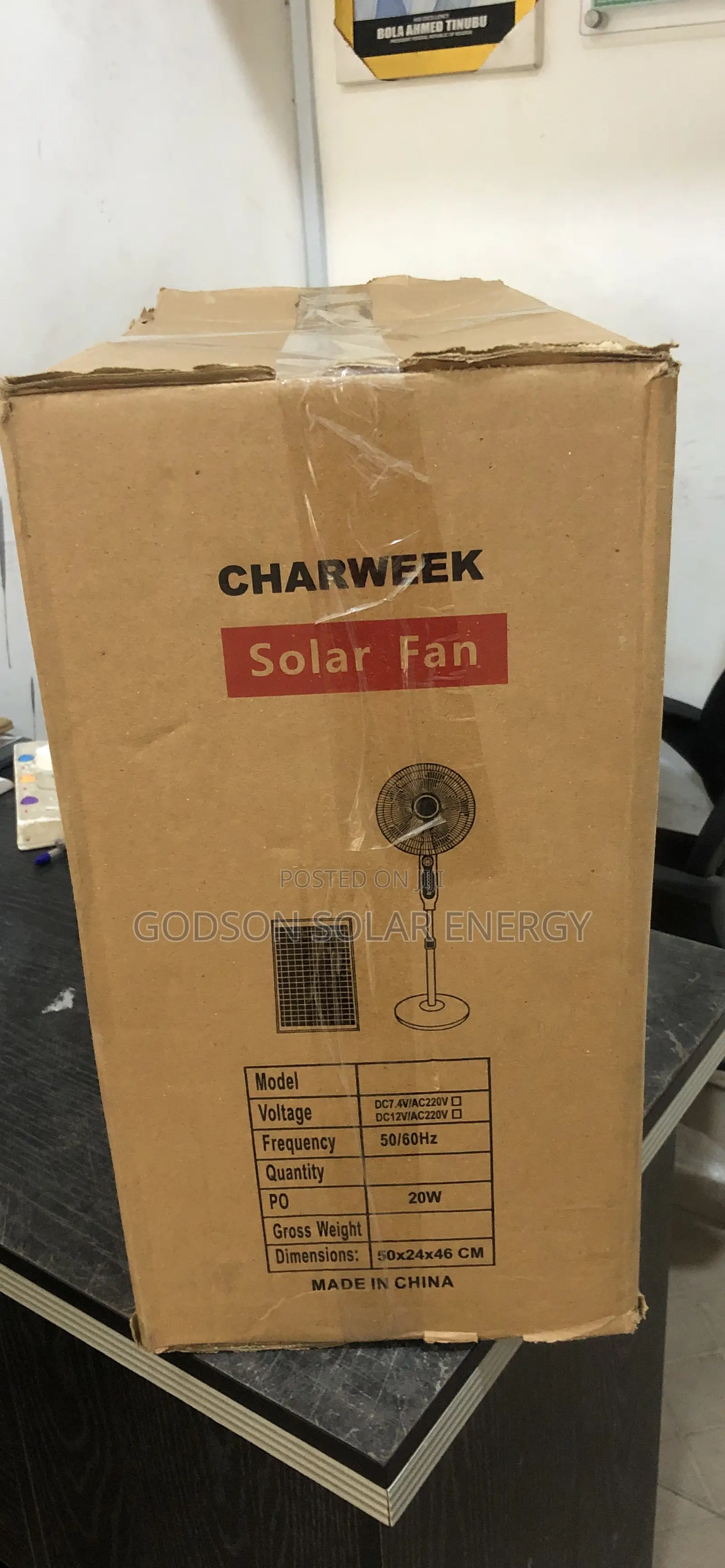 Charweek Solar Fan