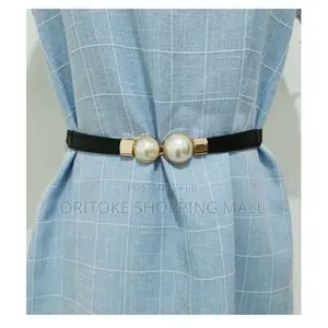 Stylish Decorative Pearly Belt For Ladies