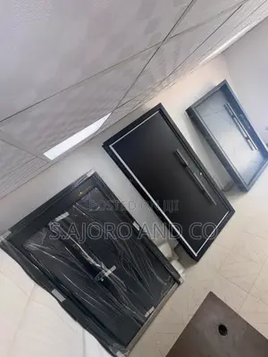3ft by 7ft Grey Metal Cast-Standard Door