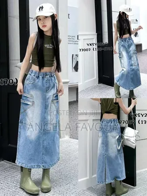 Girls Jean Skirts