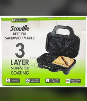 Scoville Deep Fill Non Stick Sandwich Maker- Black
