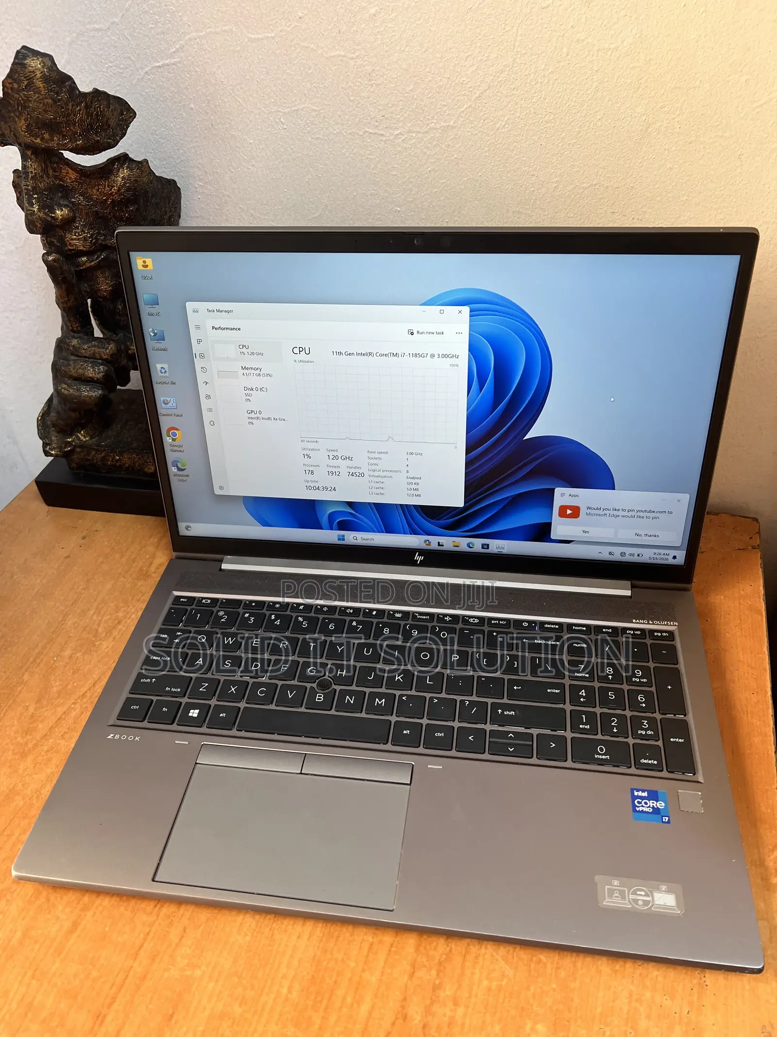 Laptop HP 8GB Intel Core i7 SSD 256GB