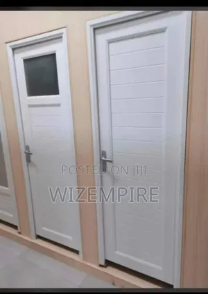 Toilet Door Half Glass and Full Panel Available