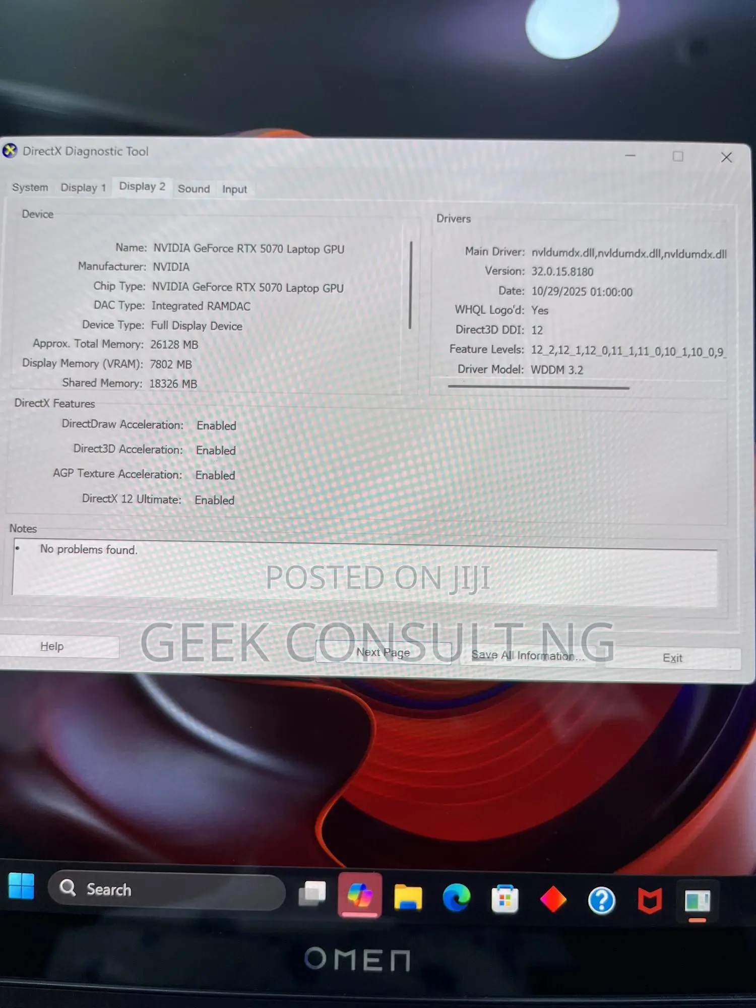 Laptop HP Omen Transcend 14-fb0023dx 32GB Intel Core Ultra 9 SSD 1T