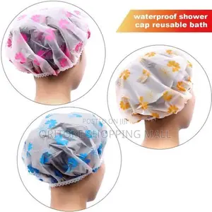 Original and Big Ladies Shower Caps 3 Pieces