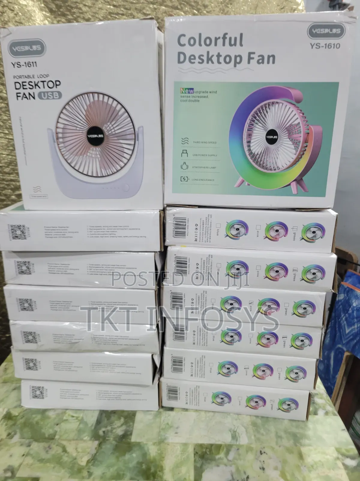 High Speed Rechargeable Desktop Fan