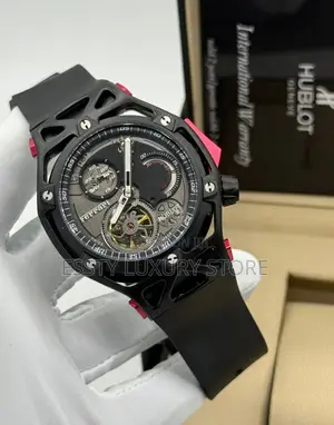 High Quality Luxury Hublot Rubber Wristwatch