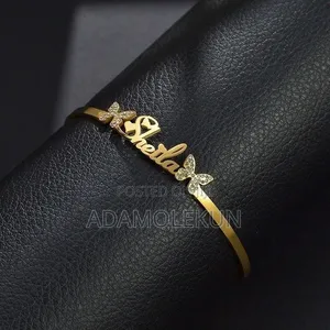 Custom Name Bangle Bracelet