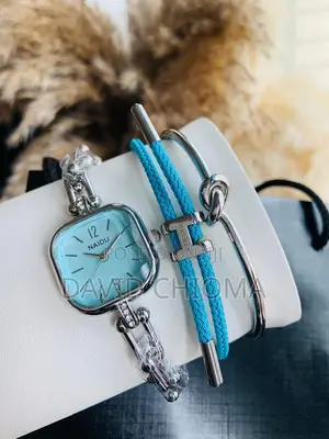 Female Bracelet Set With Wristwatch