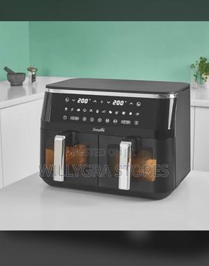 Scoville 9l Air Fryer Dual Basket Viewing Window- Black