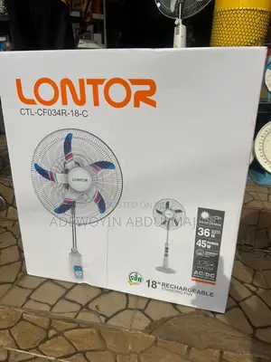 Lontor 18 Inch Rechargeable Fan