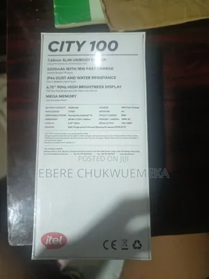 New Itel City 100 128 GB Black