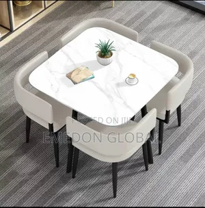 Modern Stone Dinning Table and Chairs