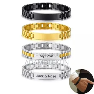 Personalized Name Cuff Bracelet - Gold Jewelry Couples Gift