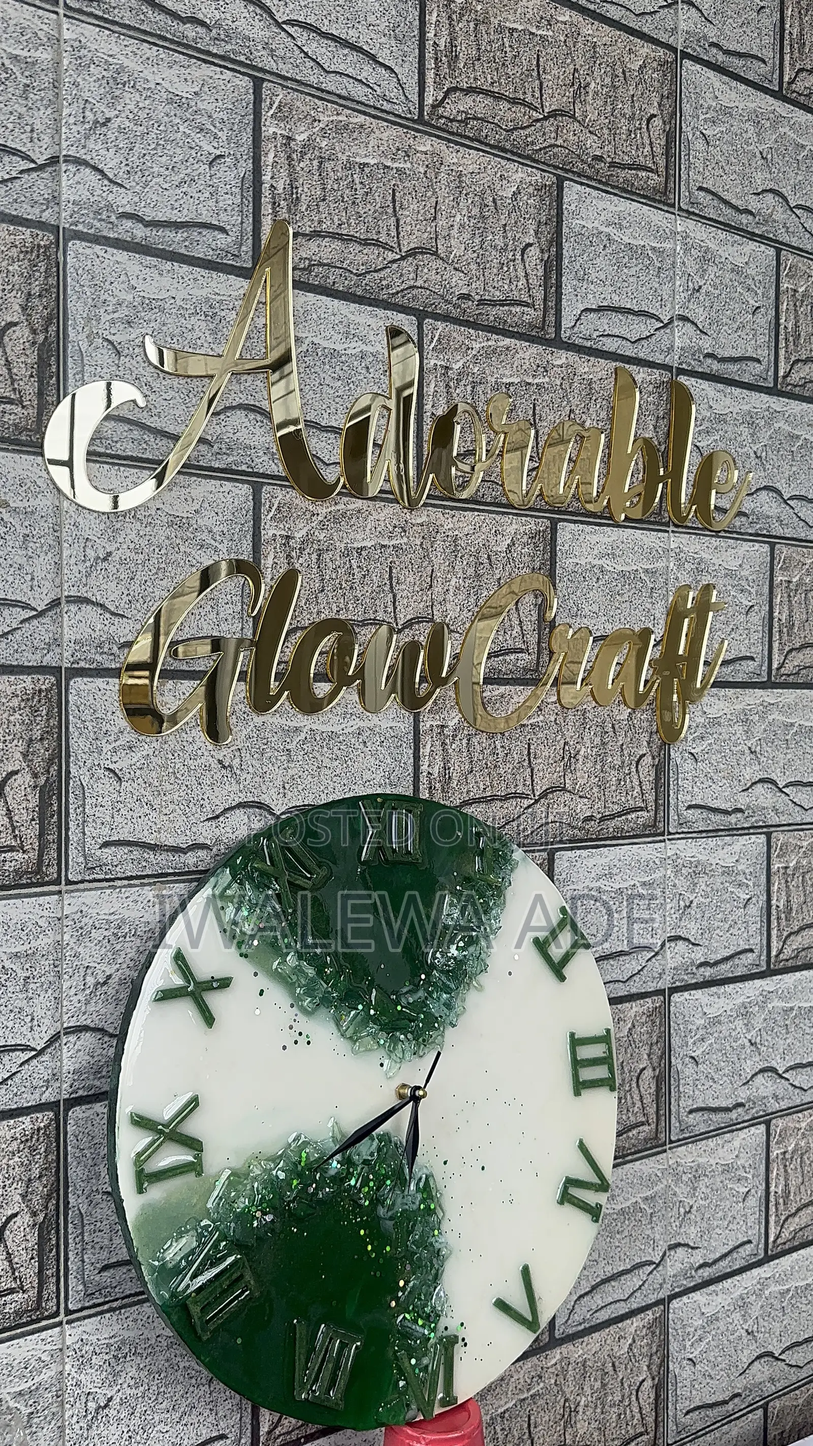 Resin Wall Clock