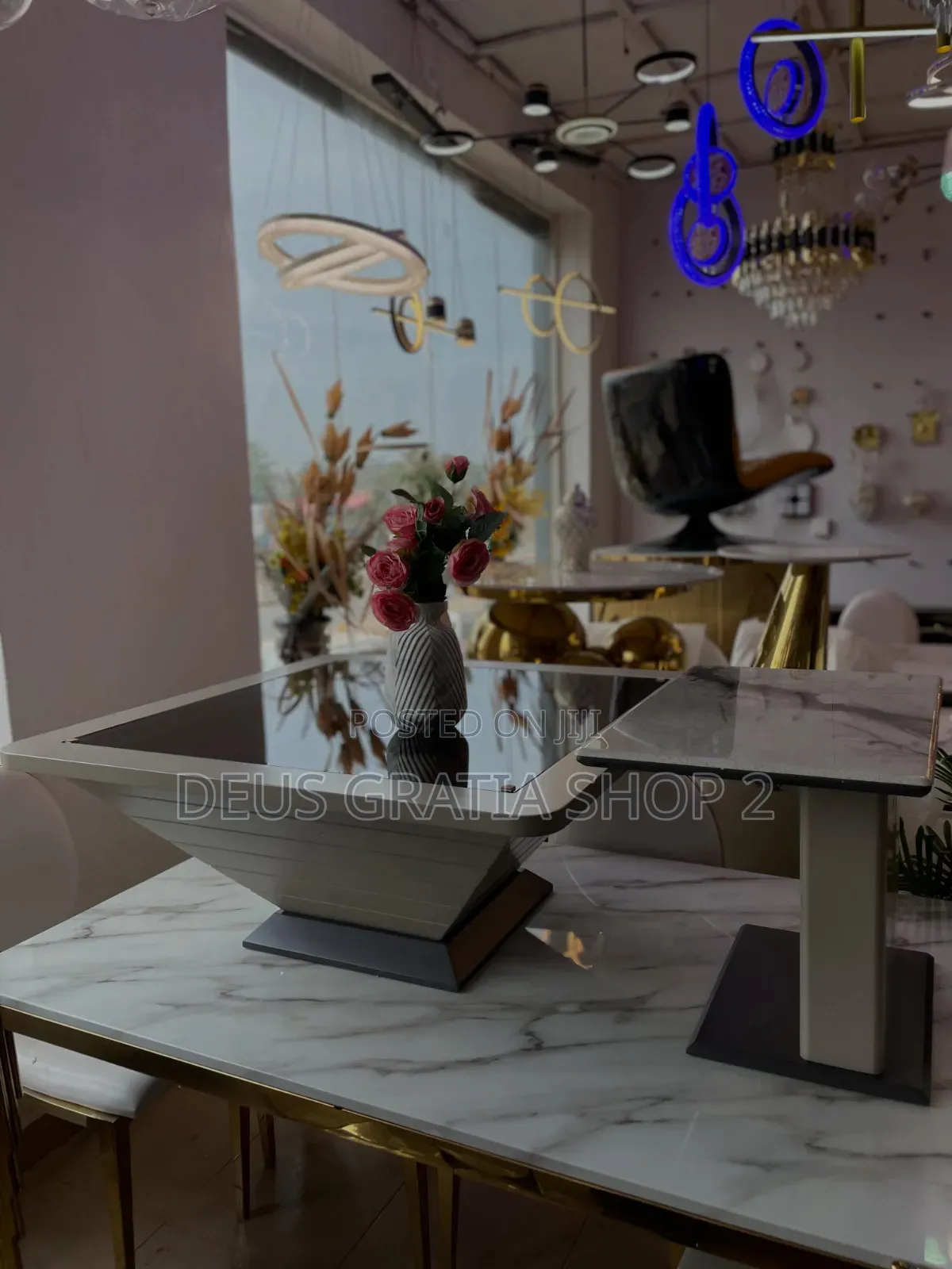 Cone Shape Centre Table and Side Table for Living Room