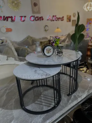 2-in-1 Marble Centre Table for Office Waiting Areas