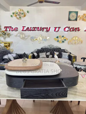 Rotational Wooden Centre Table for Living Room