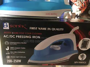 Sonik Ac/Dc Inverter Friendly Solar Pressing Iron - 250w