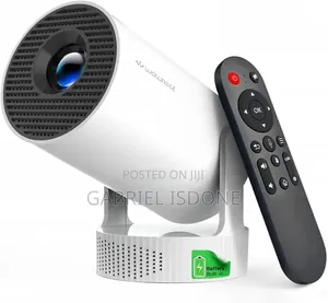 Hy300 Max Mini Smart Projector 2000 Ansi Lumens Rechargeable Projector