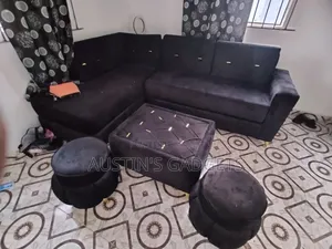 L Shaped Chair and Center Table