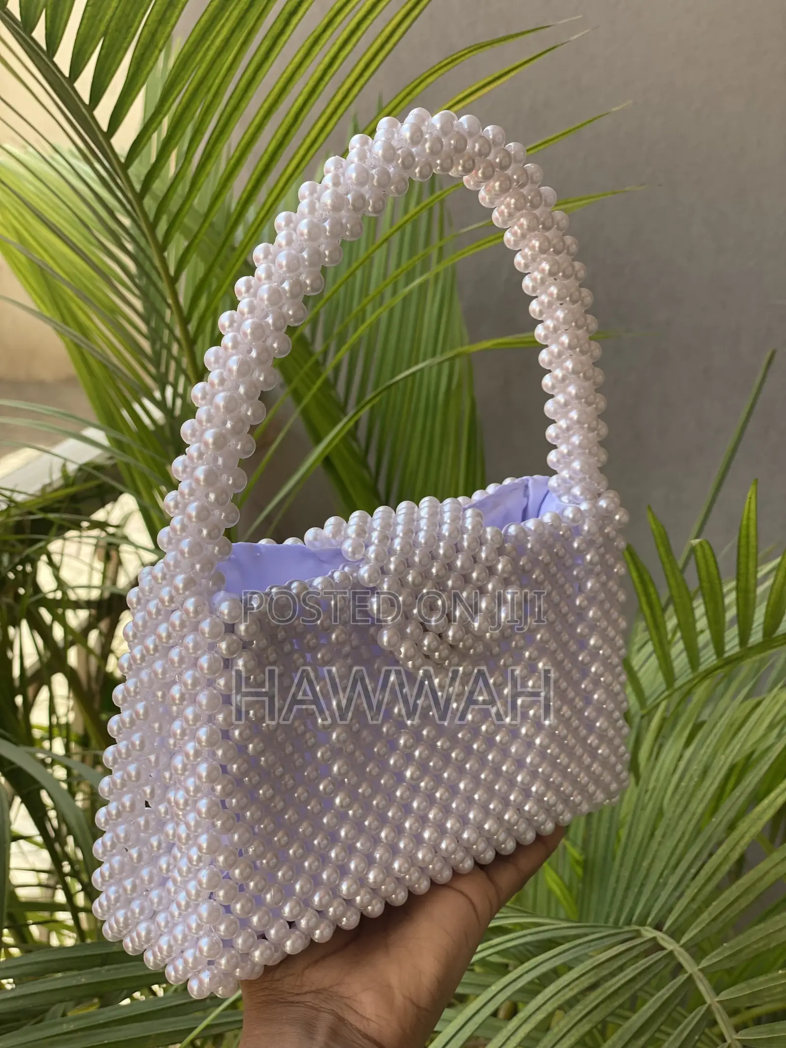 Beaded Bag ( Ivory Pearl Grace)