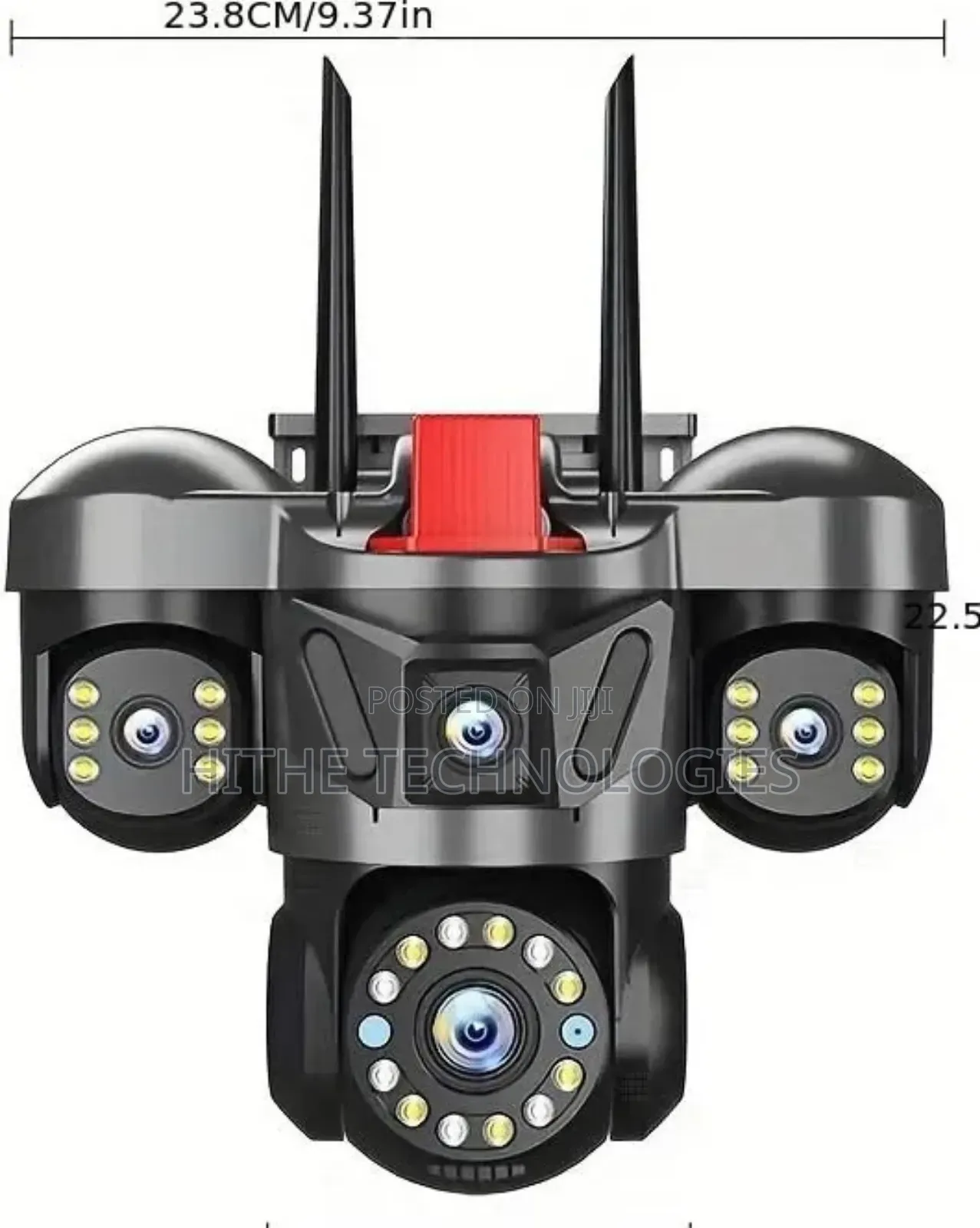 3 Len Solar CCTV Camera