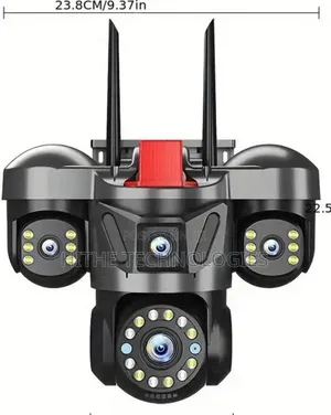 3 Len Solar CCTV Camera