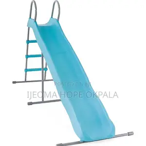 Intex Children's Slide, Steel, Plastic, Light Blue 251 X 84 X 147 Cm
