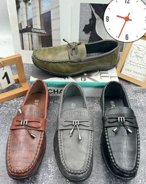 Men's Classic Leather Loafers Stylish Casual Slip-on Shoes